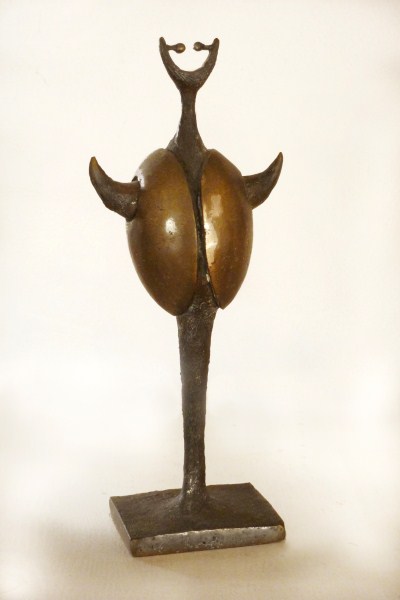 Sentry Two: welded and polished bronze